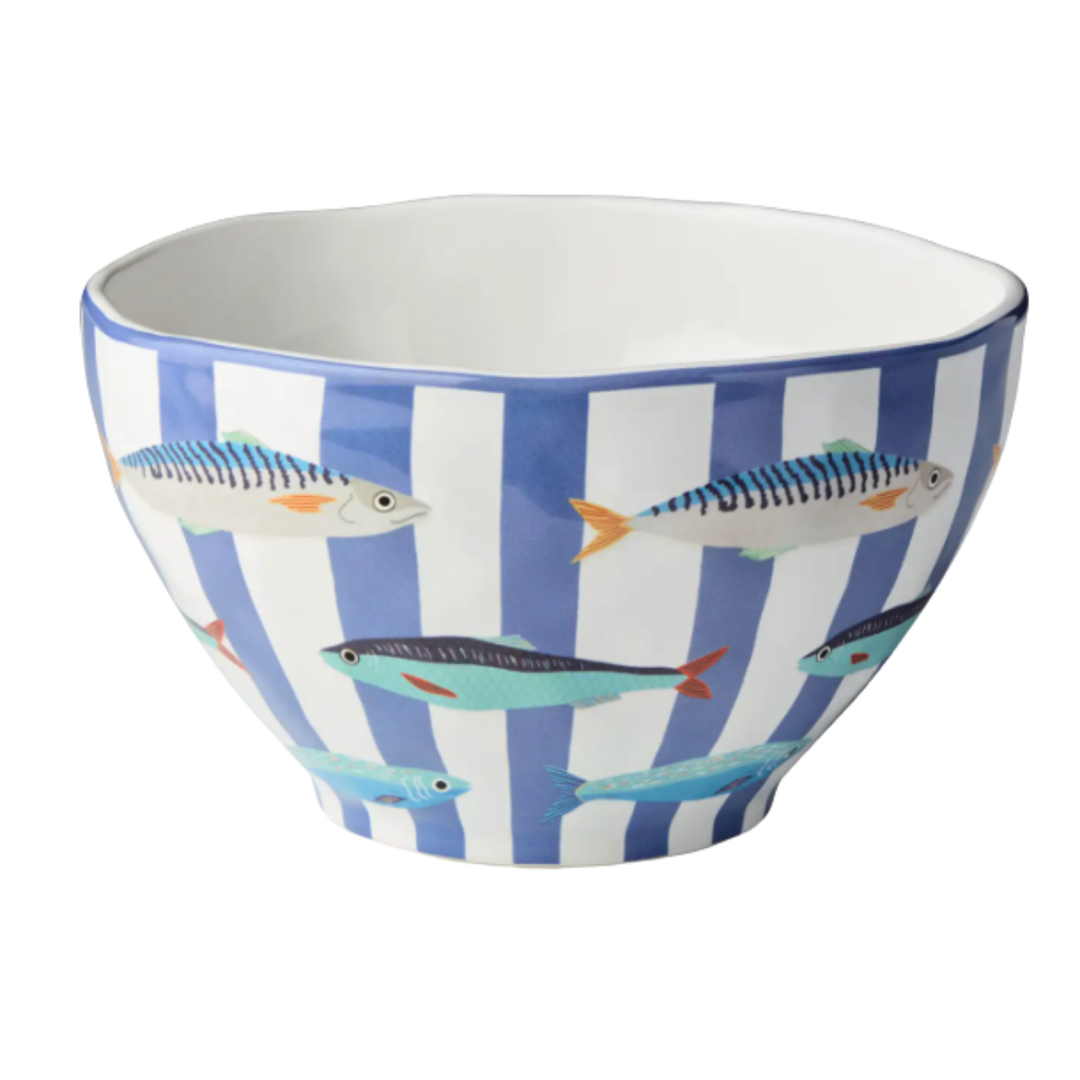 CERTIFIED INTERNATIONAL Something Fishy Deep Serving Bowl Default Title