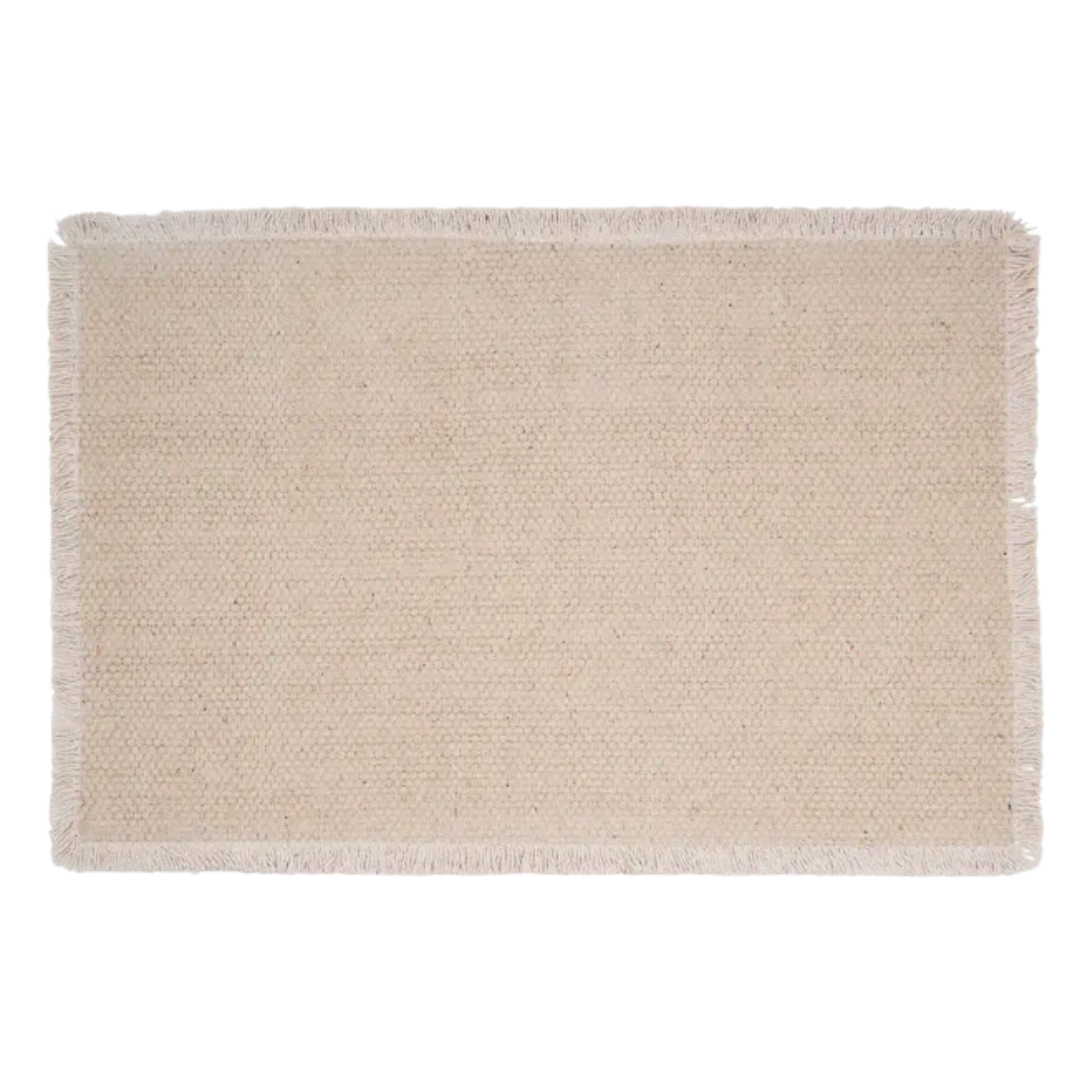C&F HOME Sand Tan Fringed Placemat