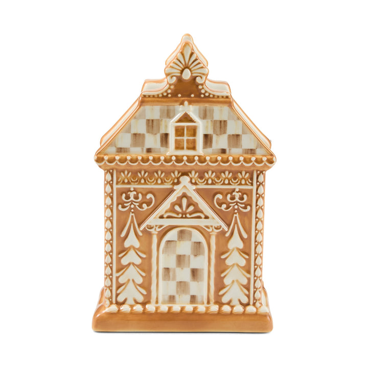 MACKENZIE CHILDS MacKenzie-Childs Mocha Check Gingerbread Napkin Holder