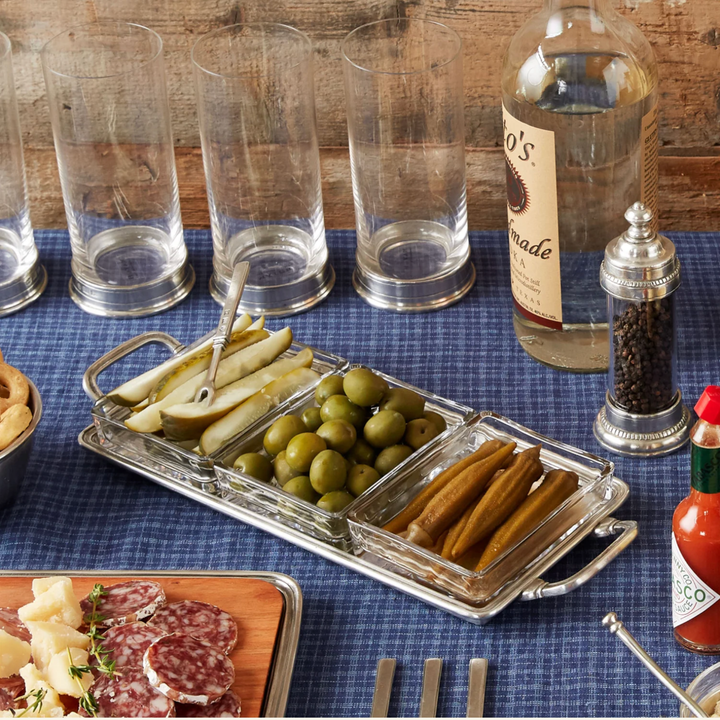 MATCH Pewter Crudité Tray