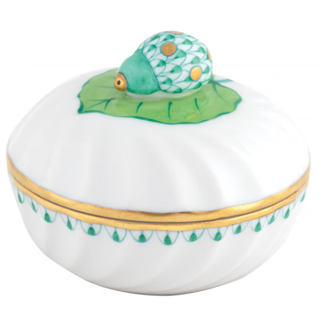 HEREND HEREND LADYBUG BOX GREEN Default Title