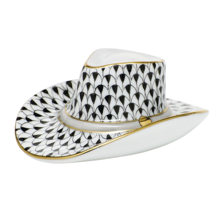 HEREND Cowboy Hat BLACK