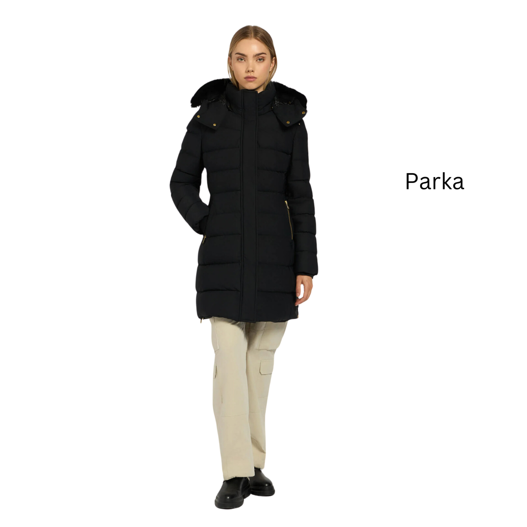MOOSE KNUCKLES Watershed 3 Medium Parka Gold Black With Black Shearling