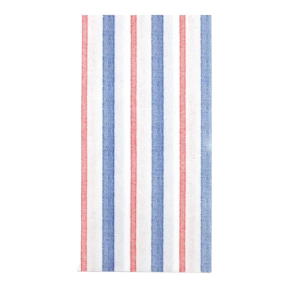 VIETRI Papersoft Napkins Americana Stripe Guest Towels Default Title