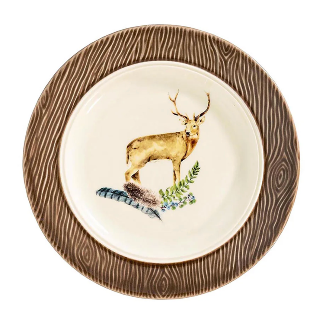 JULISKA Forest Walk Stag Cocktail Or Appetizer Plate Default Title