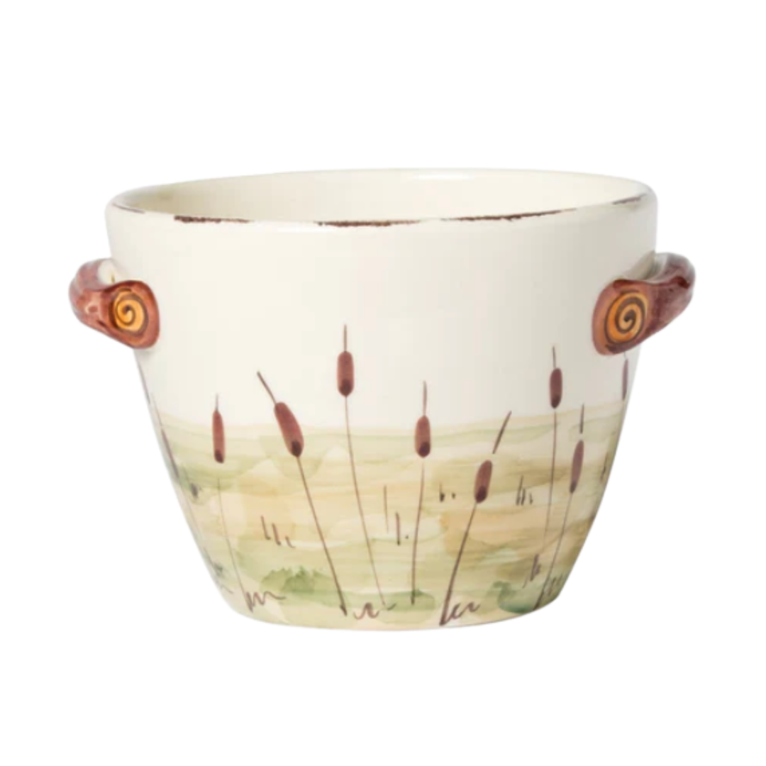 VIETRI Wildlife Deer Handle Deep Serving Bowl