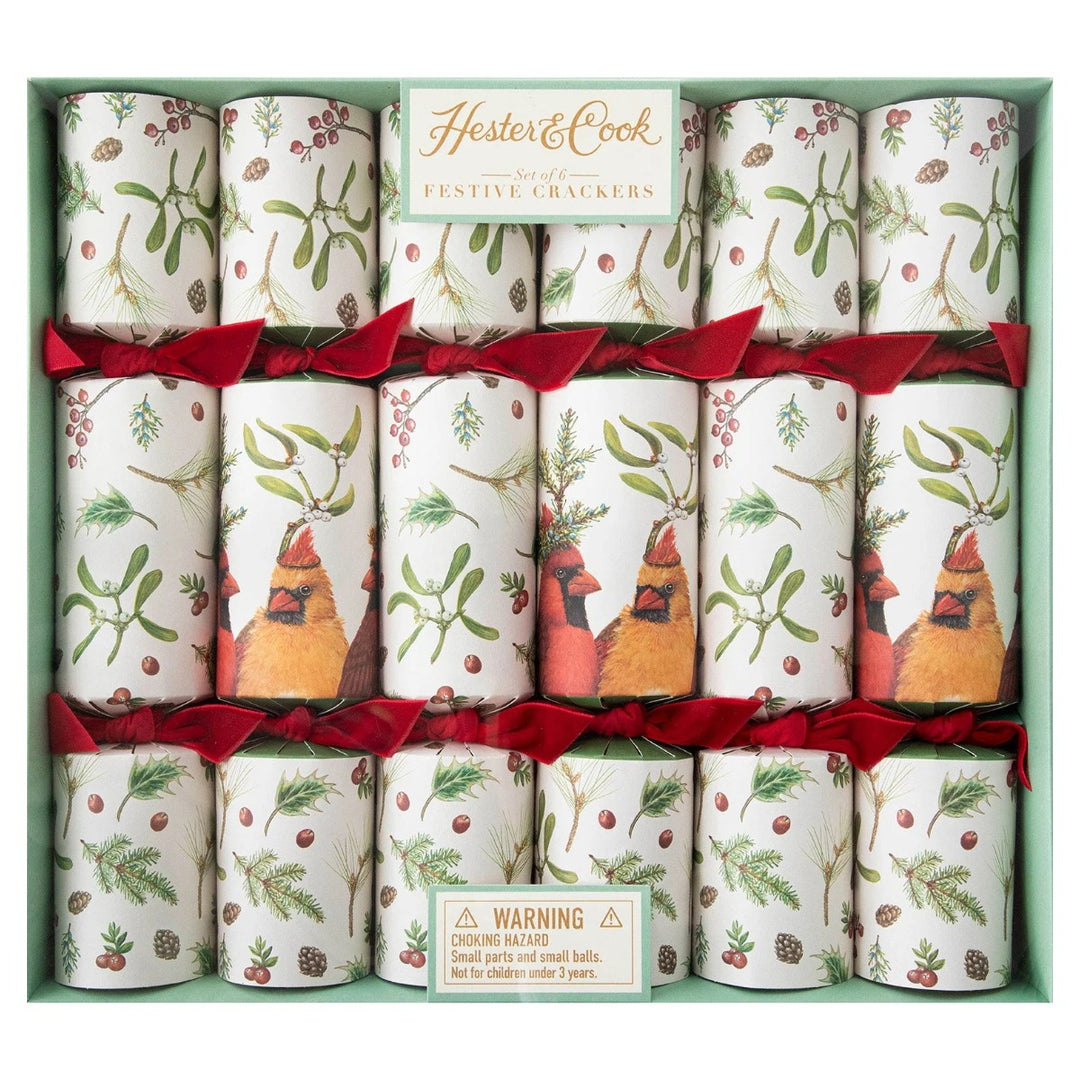 HESTER & COOK Cardinal Party Crackers