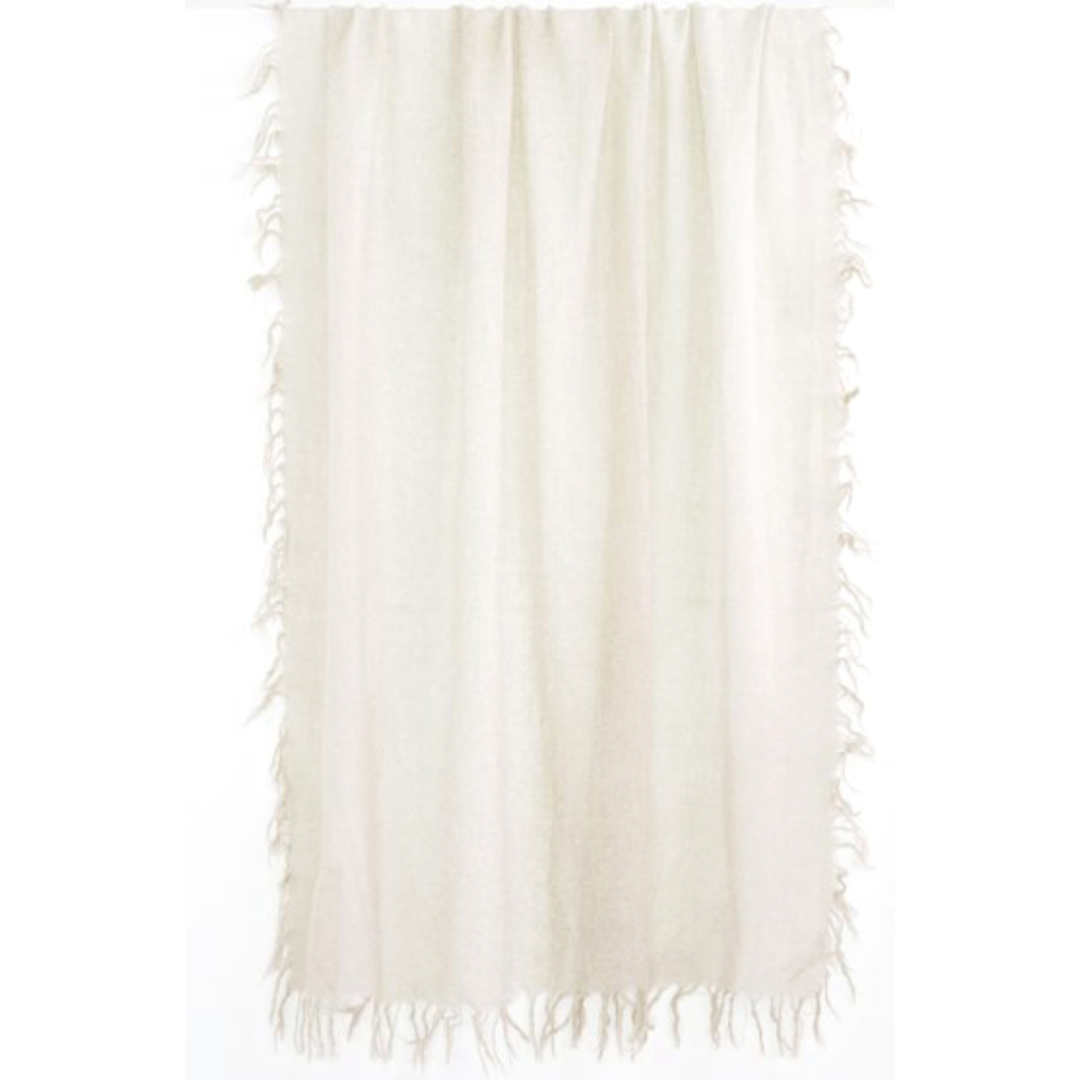 Spray Print Ivory Scarf