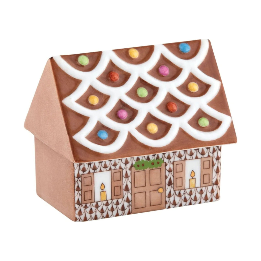 HEREND Cozy Gingerbread House in Chocolate Default Title