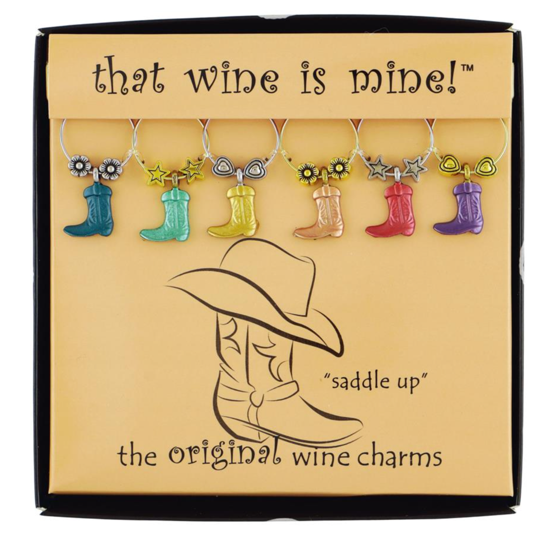 SUPREME HOUSEWARES Cowboy Boot Wine Charms