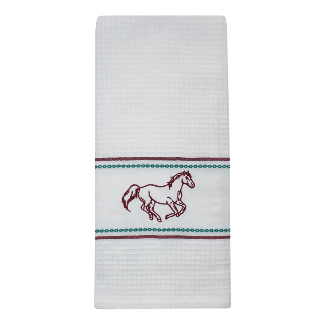 MICHAELIAN HOME Horse Ebroidered Kitchen Towel Default Title