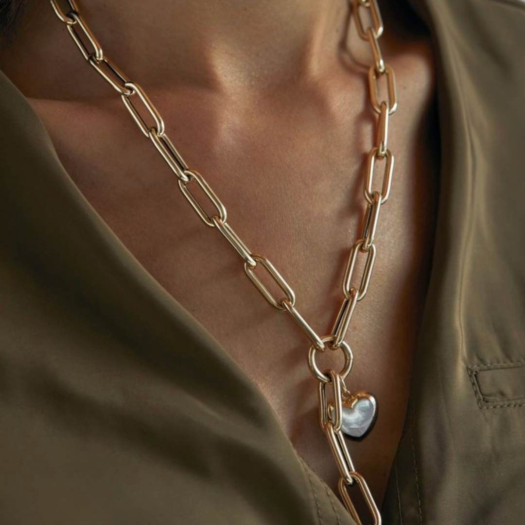 KELLY FLETCHER Lariate 18K Yellow Gold Oversize Necklace