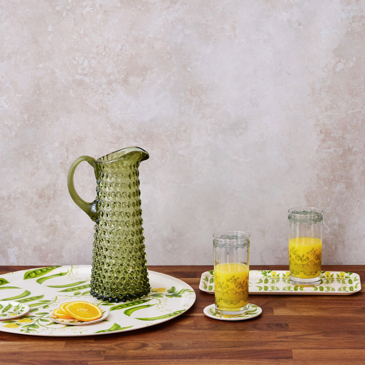 MAURE LUXURY GIFTS Hobnail Moss Green Jug