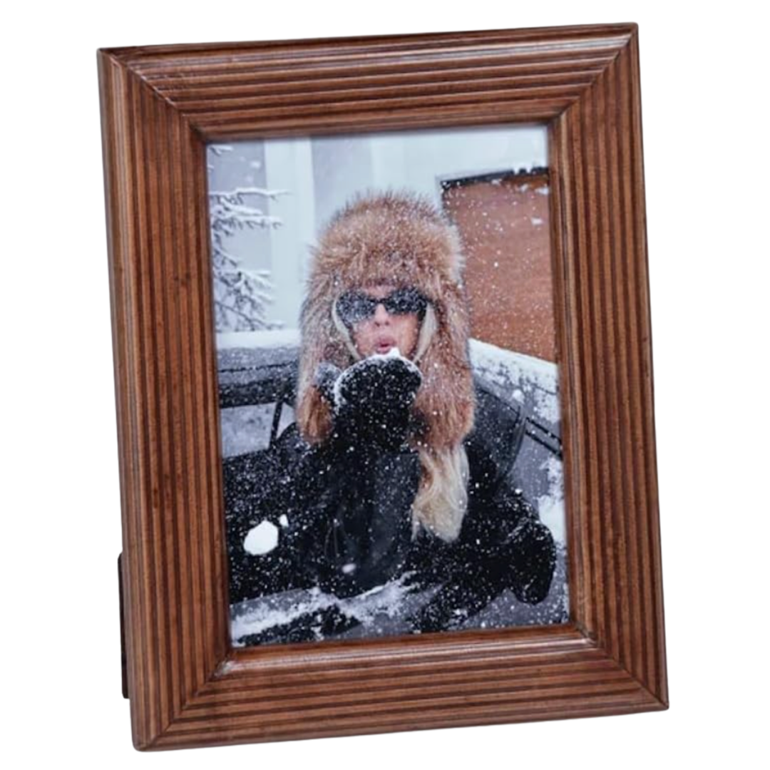 ZODAX Alpenlode Leather Tobacco Brown Photo Frame Default Title