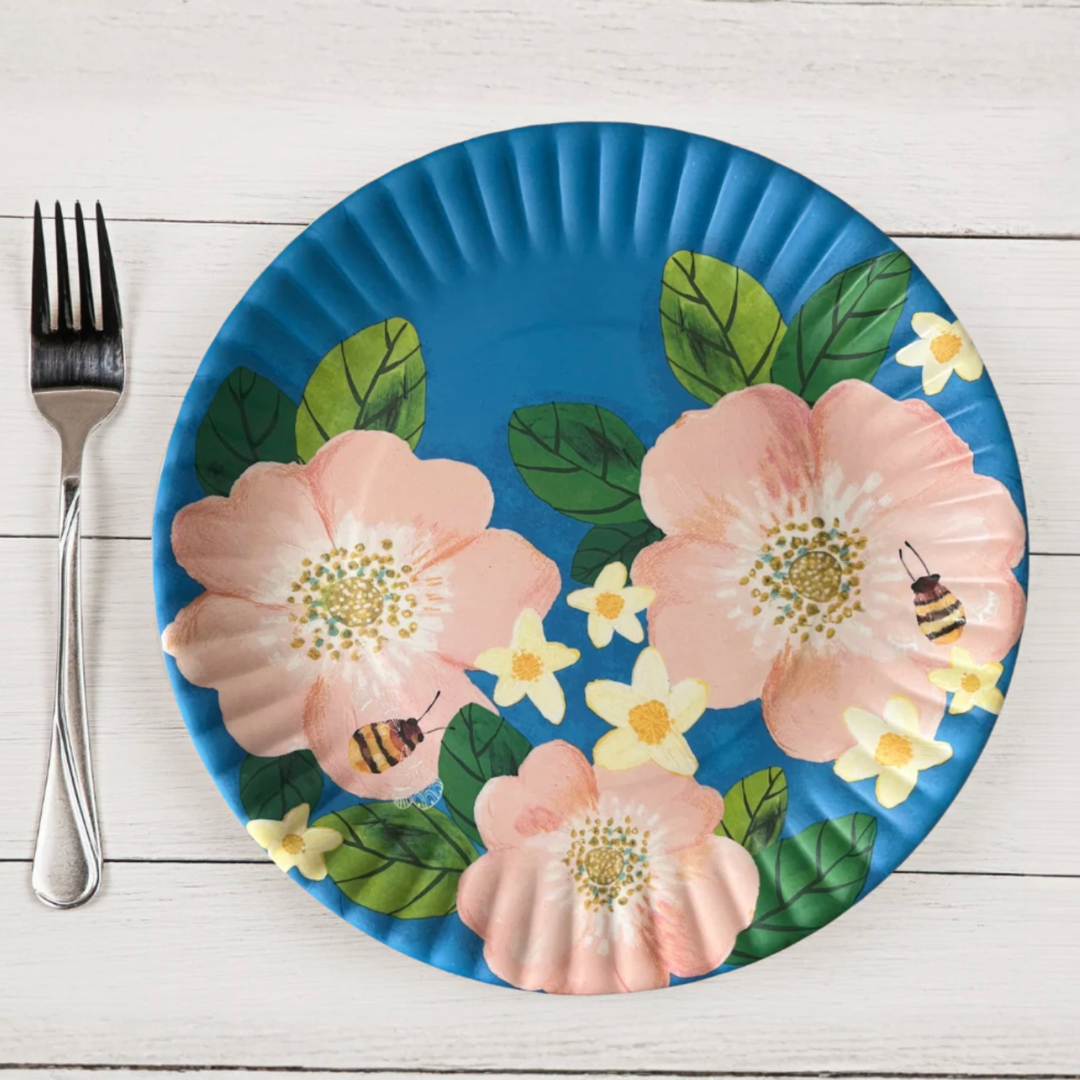 180 DEGREES Individually Sold Citrus Bee Melamine Plates
