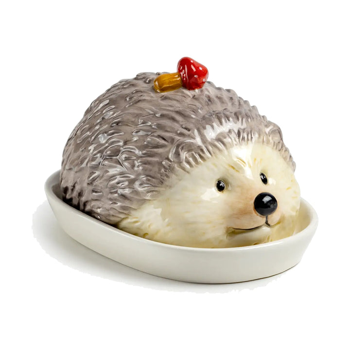GRACE TEAWARE Hedgehog with Mushroom Butter Dish Default Title