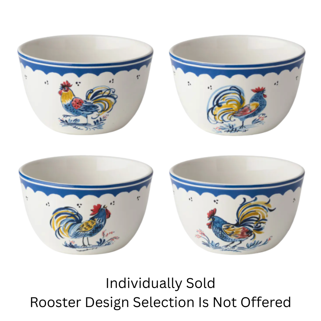 CERTIFIED INTERNATIONAL Individually Sold French Rooster Ice Cream Bowls Default Title