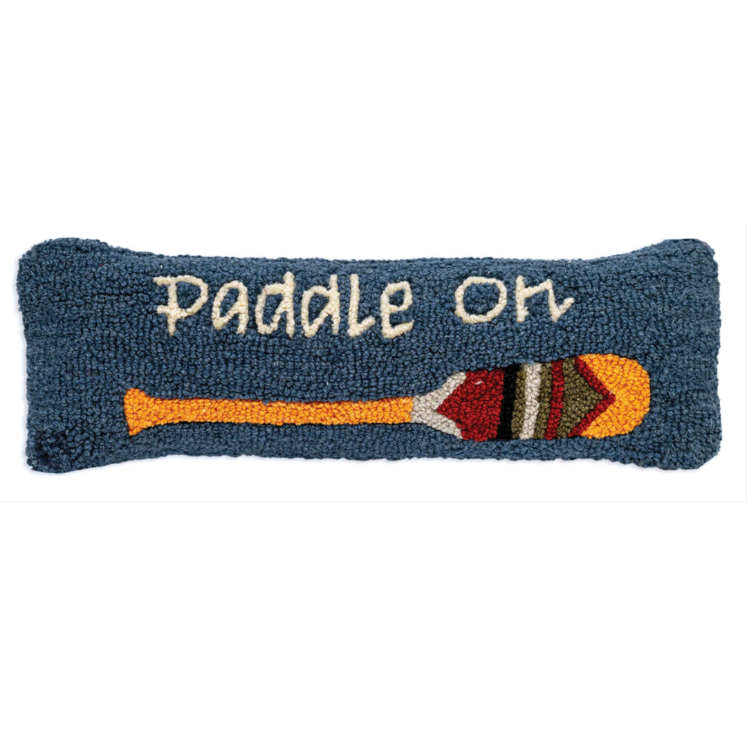 CHANDLER 4 CORNERS Paddle On Wool Hooked Pillow Default Title