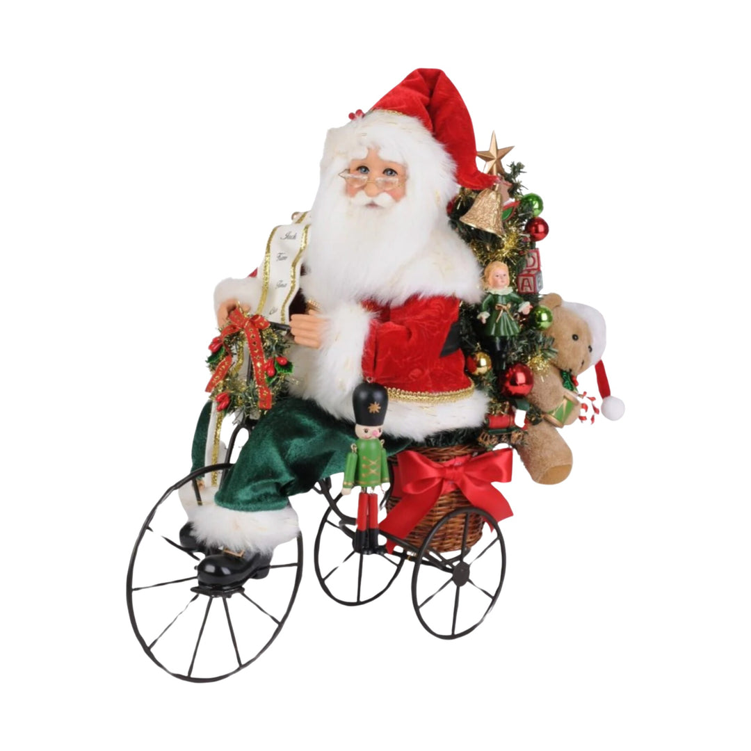 KAREN DIDION Lighted Biking Through Christmas Santa Default Title