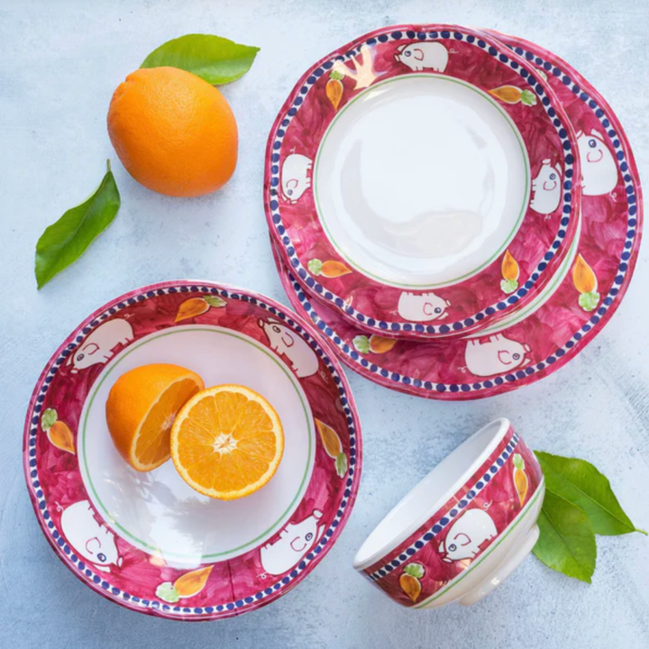 VIETRI Melamine Campagna Porco Large Serving Bowl