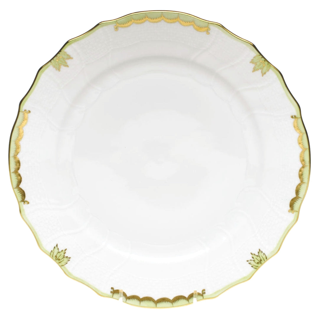 HEREND Princess Victoria Green Dinner Plate