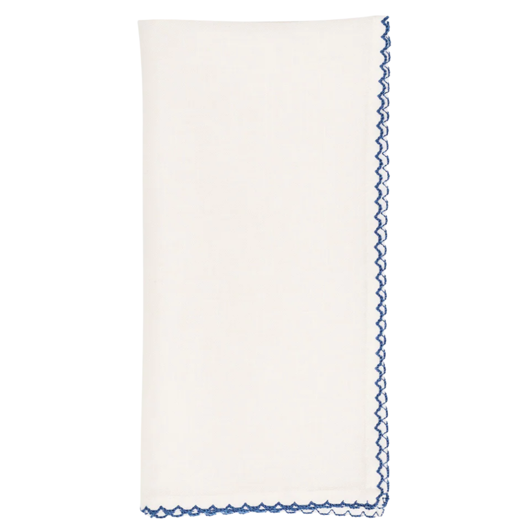 KIM SEYBERT Casbah Napkin In White And Blue Default Title