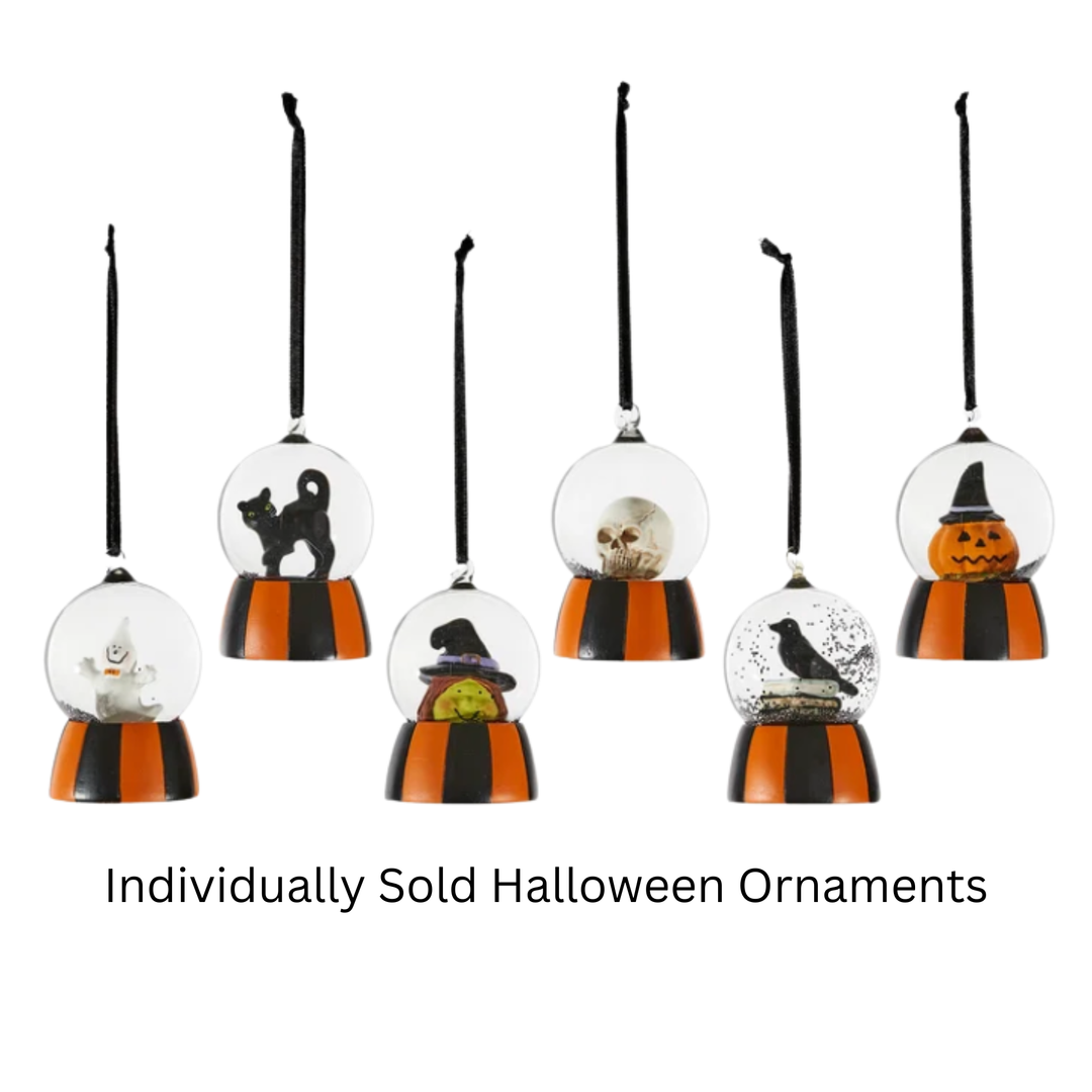 Individually Sold Mini Halloween Water Globe Ornaments