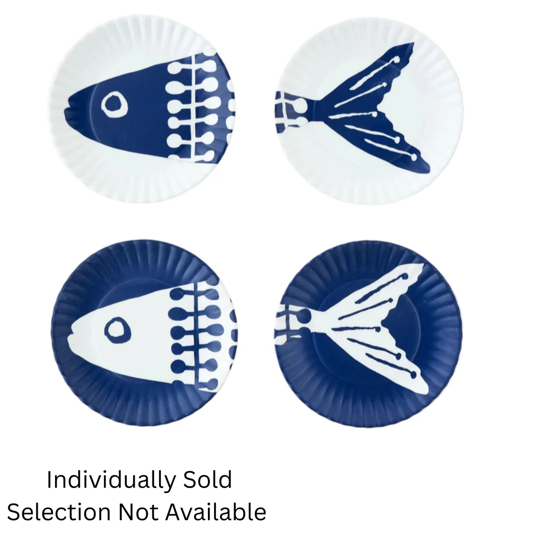 180 DEGREES Heads Or Tails Fish Melamine Coasters Set Of 4 Default Title