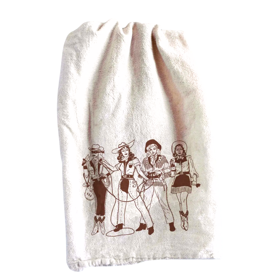 INTRIGUE INK Lady Gang Tea Towel