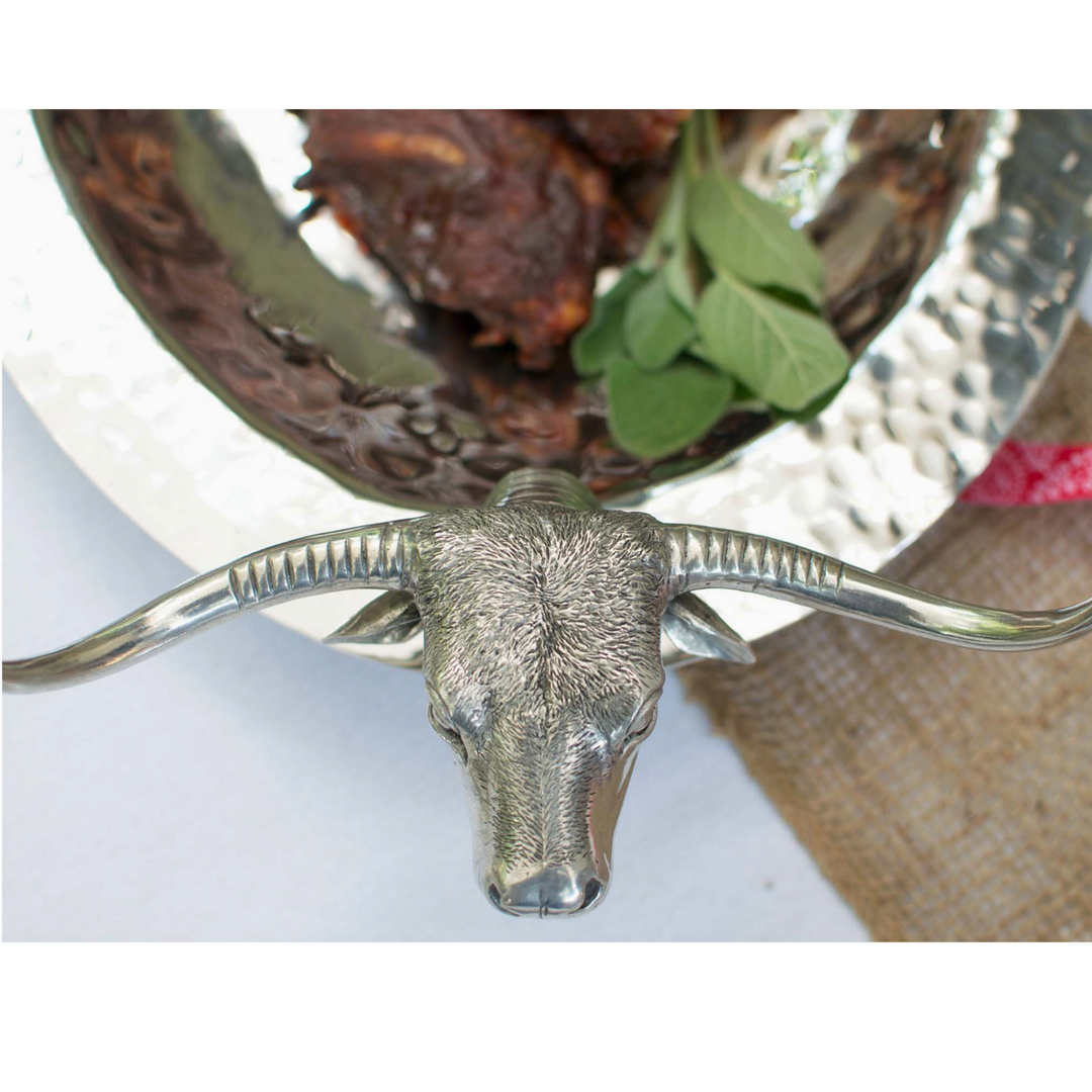 VAGABOND HOUSE Longhorn Hammered Steel Tray