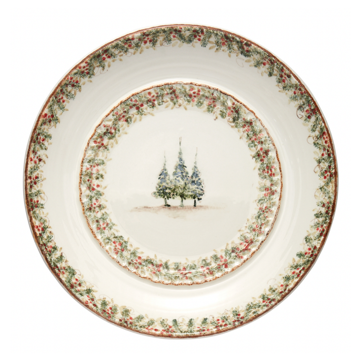 ARTE ITALICA Natale Large Rount Platter Default Title