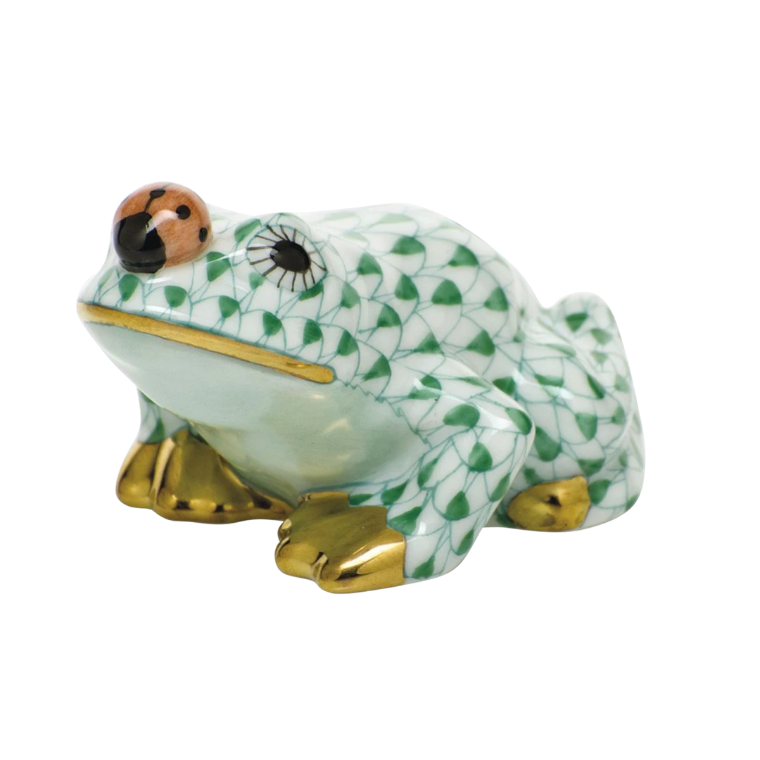 HEREND Frog With Lady Bug Default Title