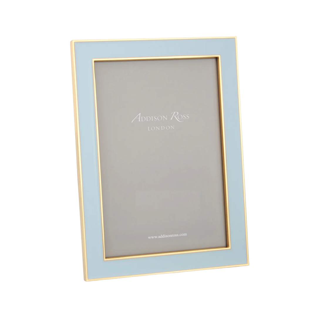 ADDISON ROSS POWDER BLUE AND GOLD FRAME Default Title