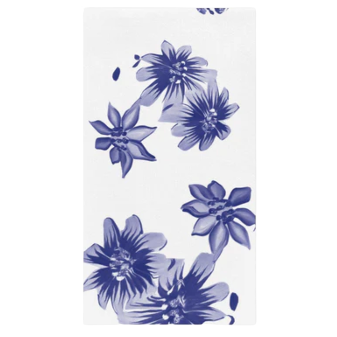 VIETRI Papersoft Napkins Blue and White Floral Guest Towels Default Title