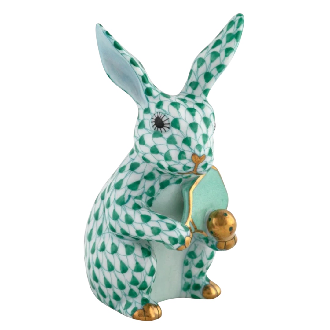 HEREND Pickle Ball Bunny GREEN