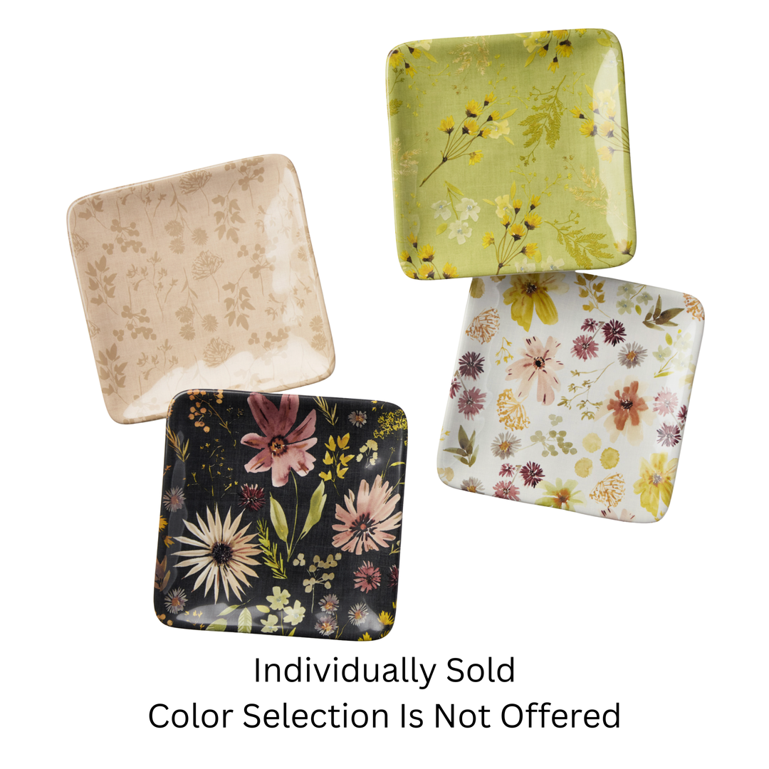 CERTIFIED INTERNATIONAL Wildflower Canape Plates Default Title