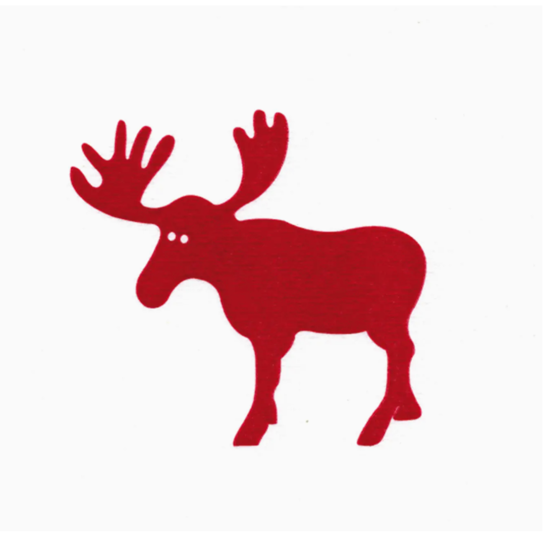 TRENDY TABLE Red Moose Paper Dinner Napkins