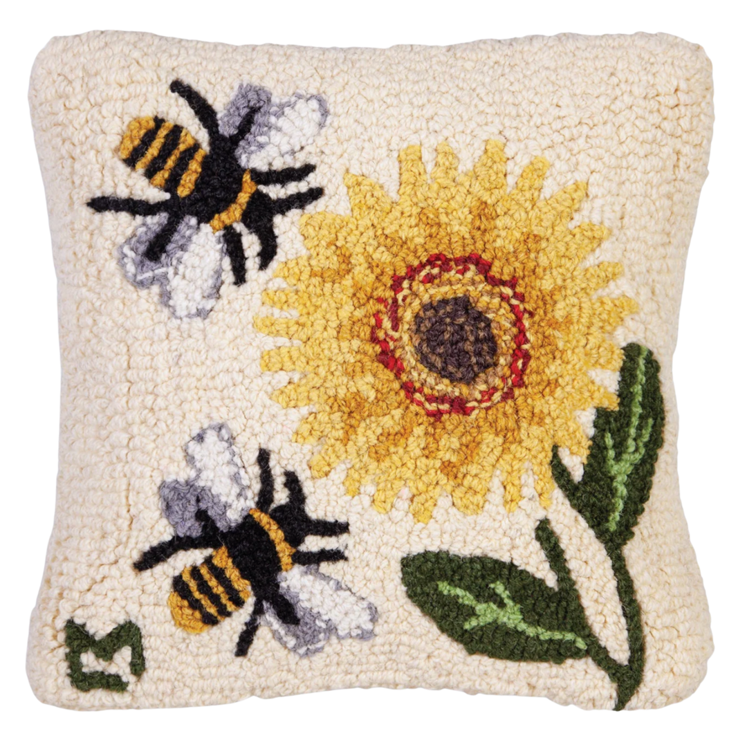 CHANDLER 4 CORNERS Sunflower Bees Pillow Default Title