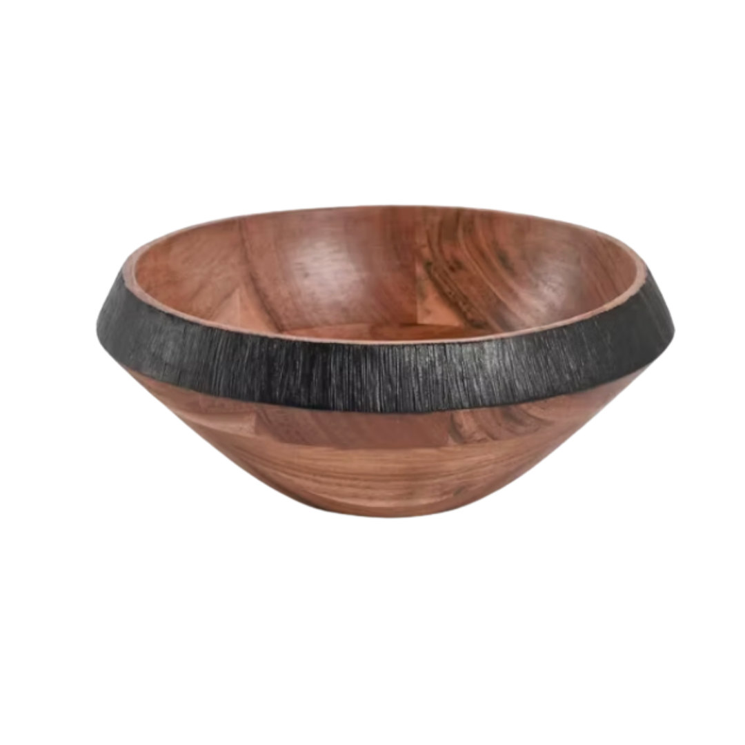 ZODAX Davos Acacia Wood Serving Bowl Default Title