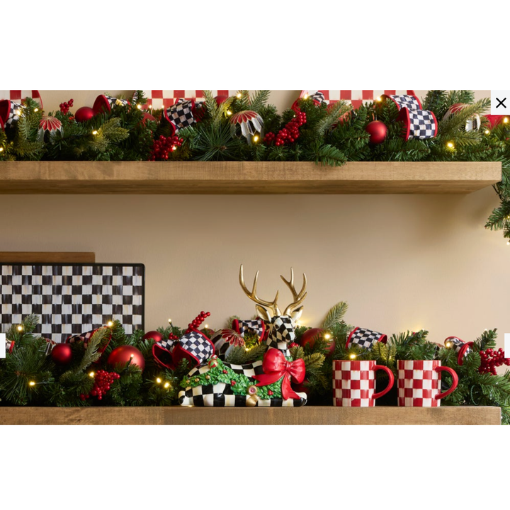 MACKENZIE CHILDS Holly Resting Deer