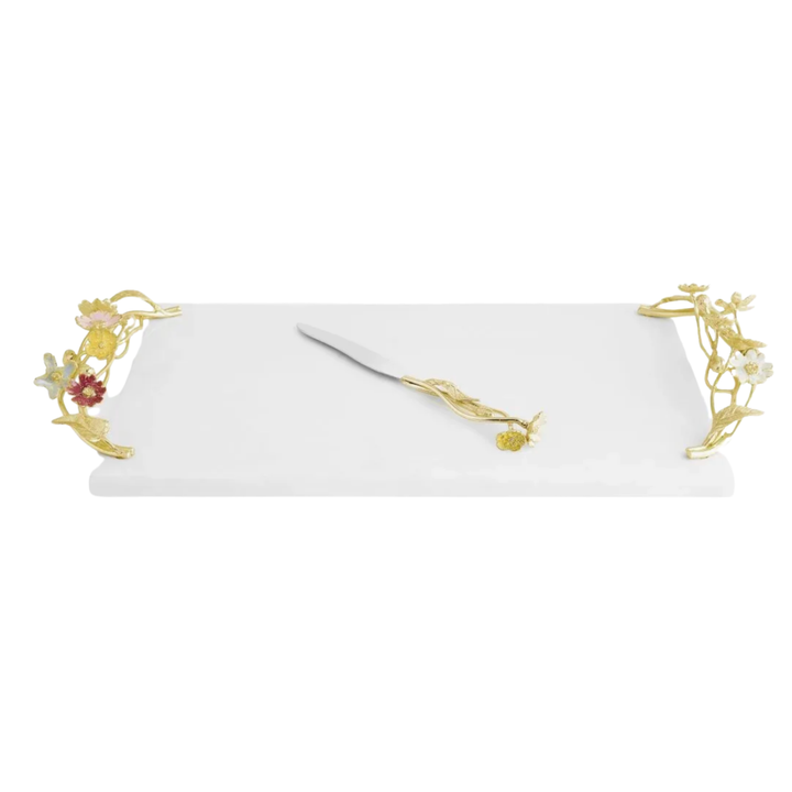 MICHAEL ARAM Wildflowers Cheese Board With Knife