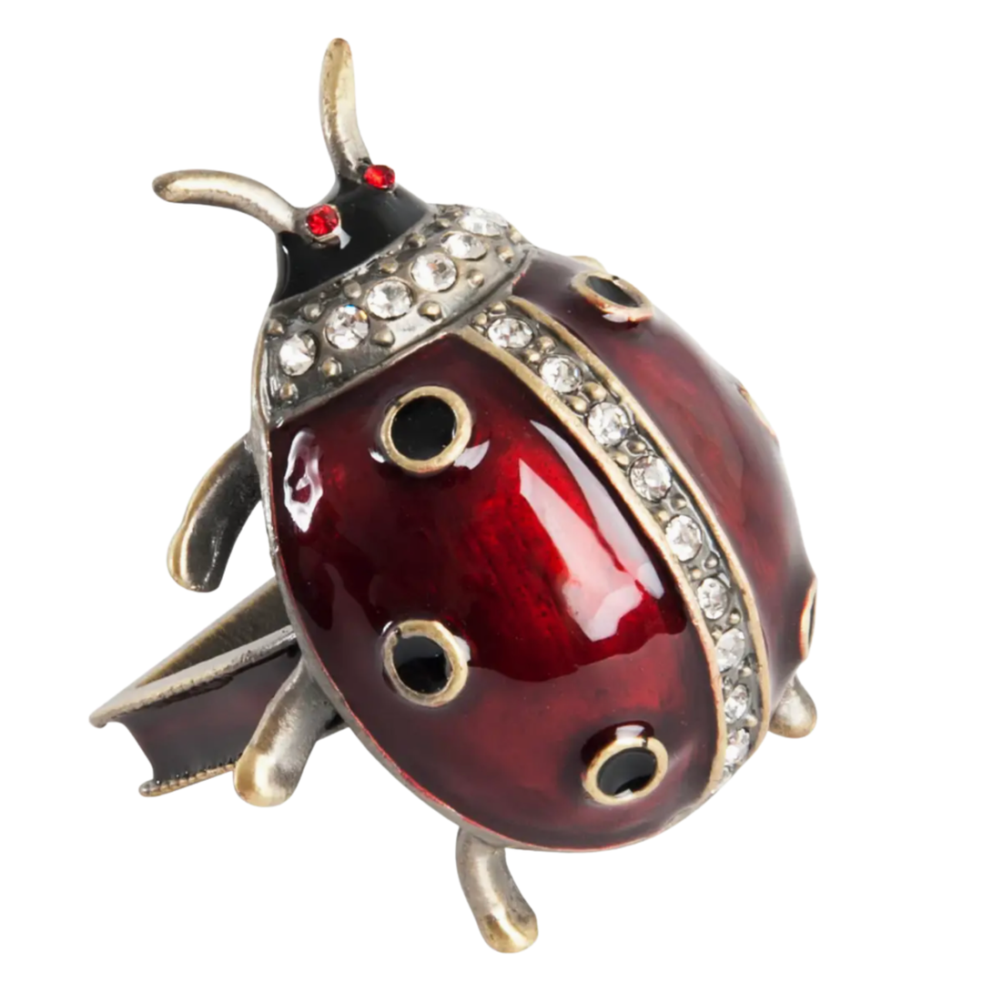 SARO Lady Bug Napkin Ring Default Title