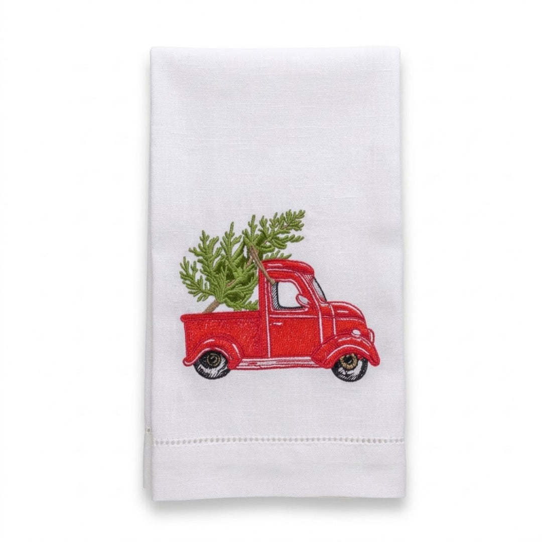 ARTE ITALICA Tree Farm Truck Linen Towel Default Title