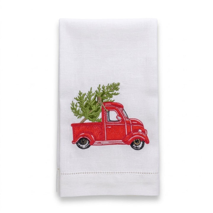 ARTE ITALICA Tree Farm Truck Linen Towel Default Title