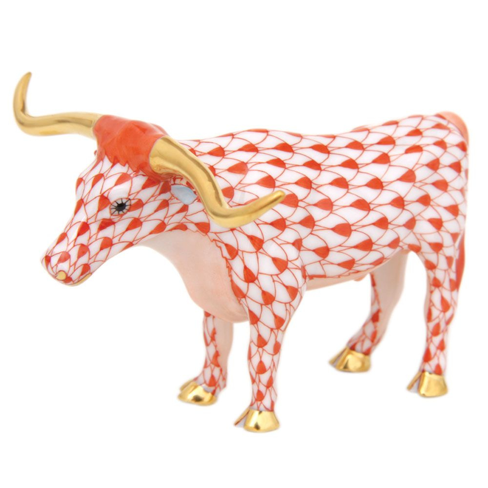 HEREND Longhorn Steer In Rust Default Title