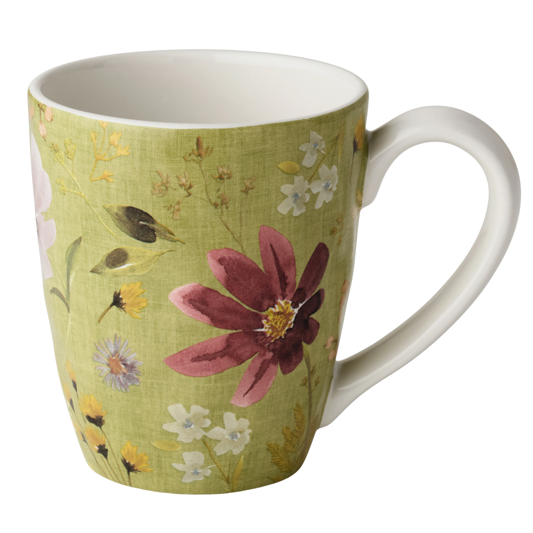 CERTIFIED INTERNATIONAL Wildflower Green Mug
