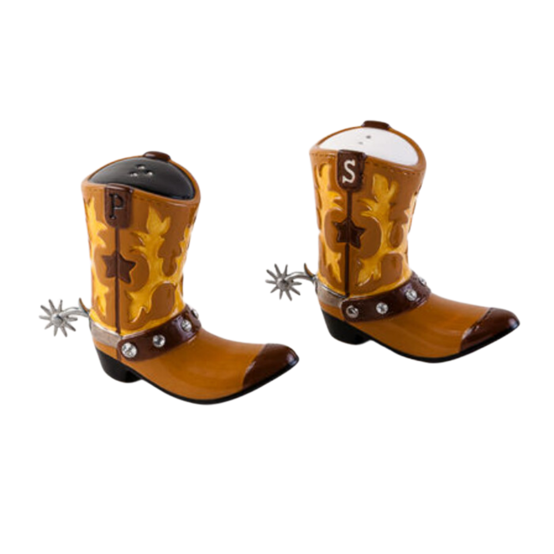 180 DEGREES Cowboy Boot Salt And Pepper Set Default Title