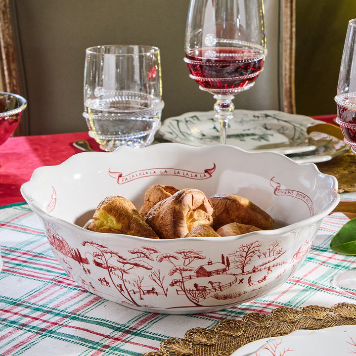 JULISKA Country Estate Winter Frolic Ruby Serving Bowl