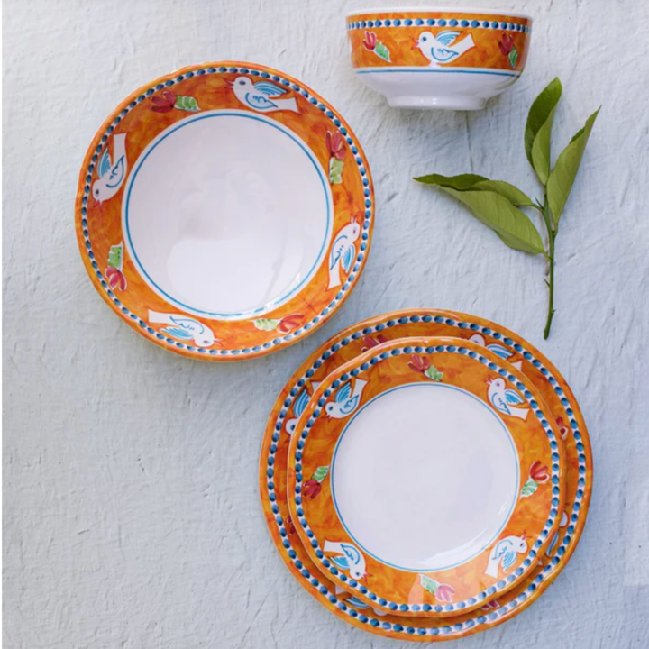 VIETRI Melamine Campagna Uccello Salad Plate