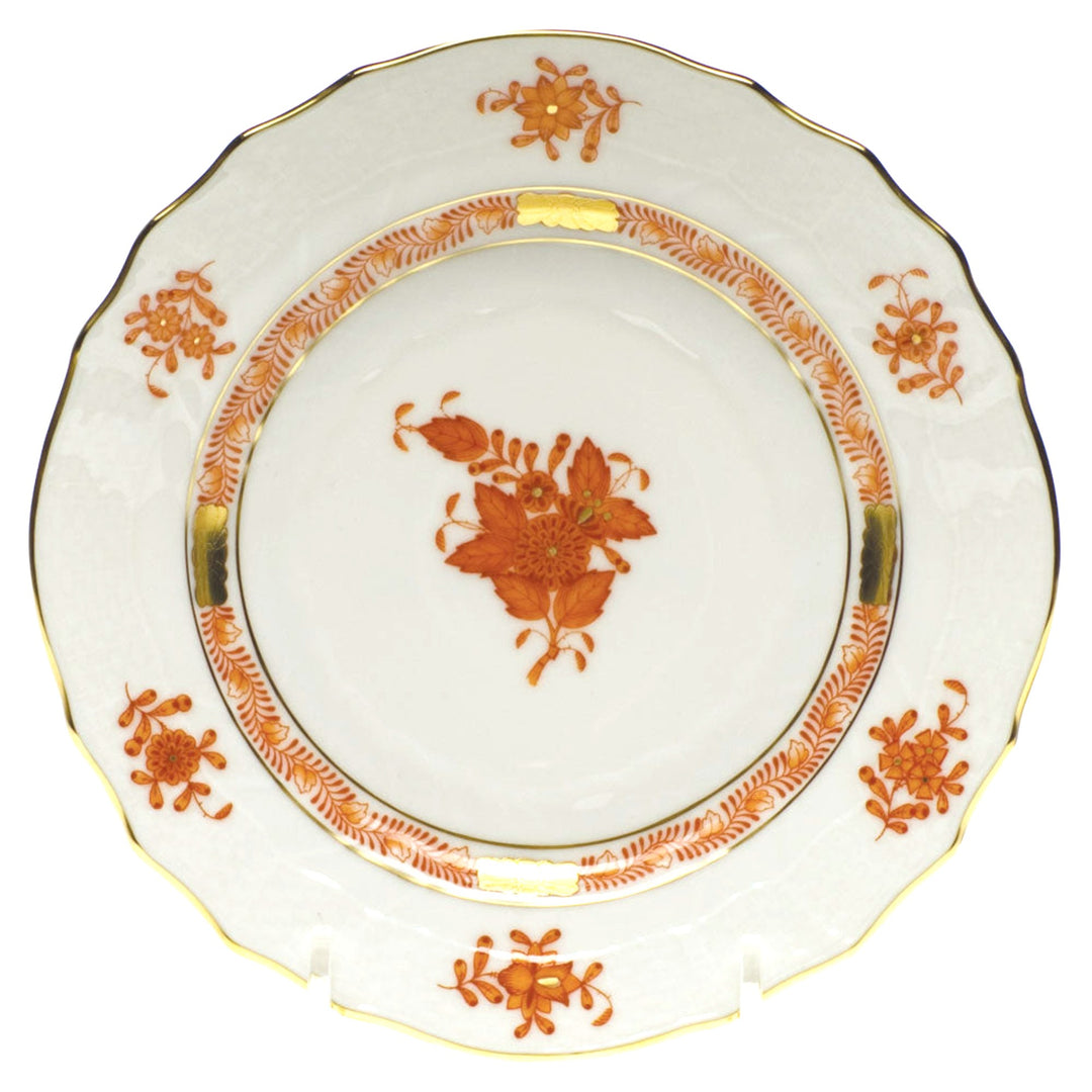 HEREND Chinese Bouquet Rust Bread and Butter Plate